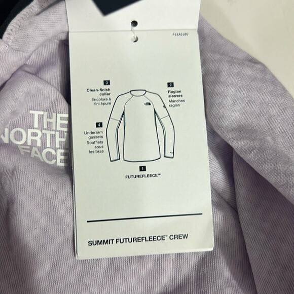 The Northface Summit FutureFleece Crew Lavender Fog Sweatshirt Size XL - Picture 5 of 6